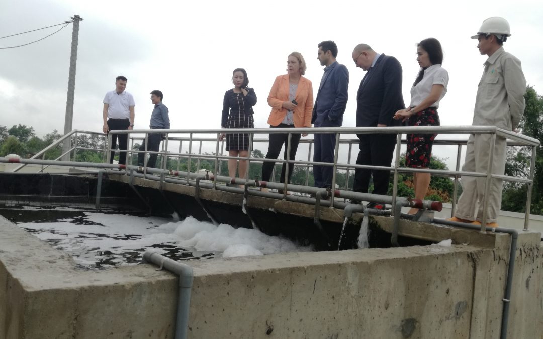 Hệ thống xử lý nước thải chợ Thị trấn Nghèn