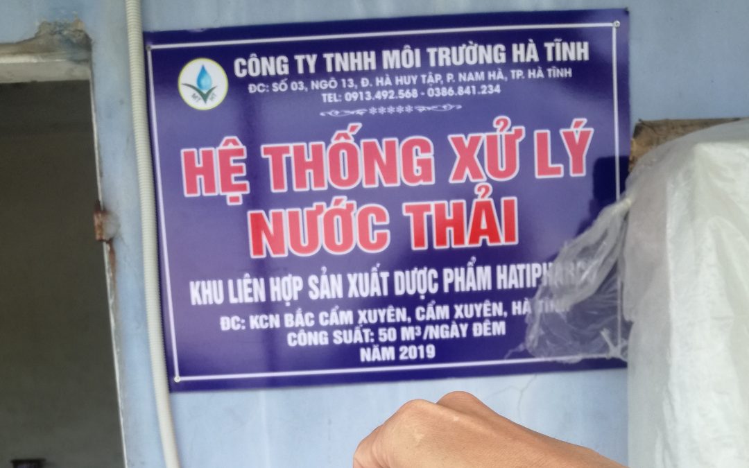 Cải tạo hệ thống xử lý nước thải Khu liên hợp sản xuất dược phẩm HATIPHARCO
