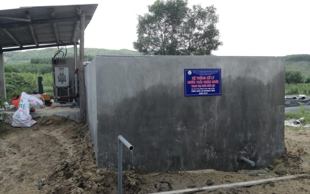 Hệ thống xử lý nước thải chăn nuôi Trang trại lợn Kỳ Tây- Kỳ Anh