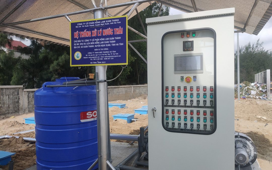 Hệ thống xử lý nước thải sinh hoạt Khu du lịch biển Hồng Lam- Xuân Thành tại xã Xuân Thành, huyện Nghi Xuân, Hà Tĩnh