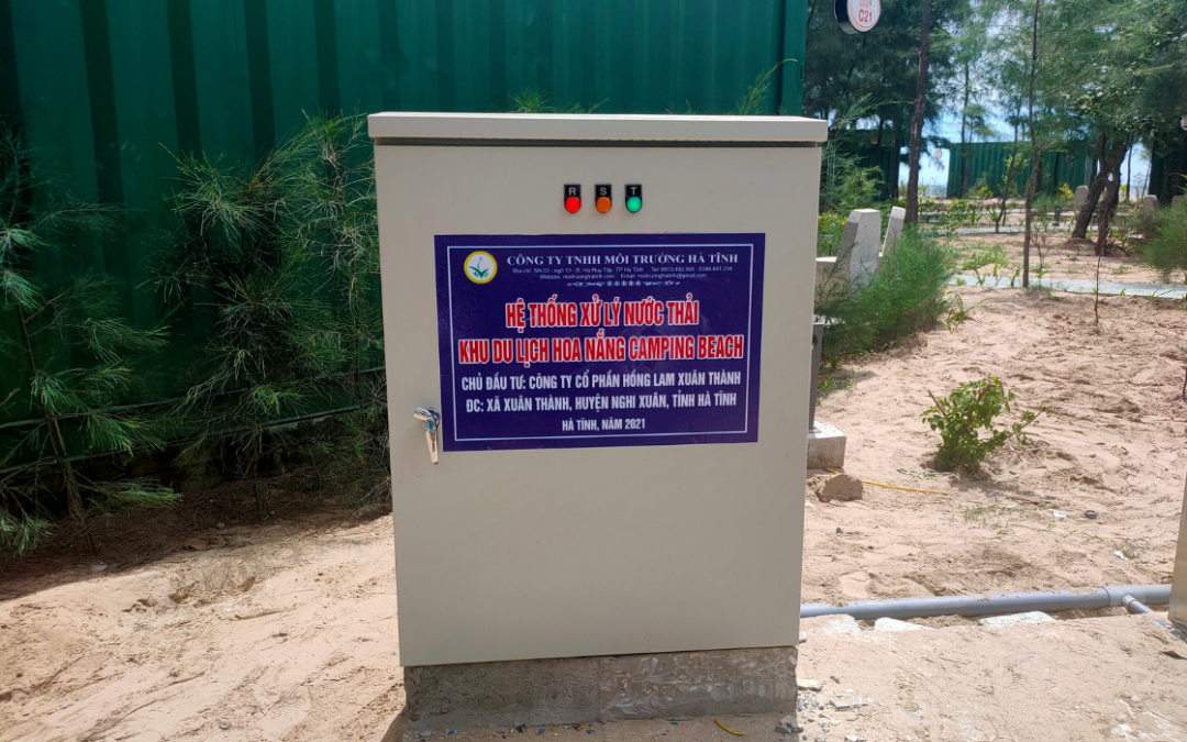 Hệ thống xử lý nước thải sinh hoạt của Dự án quản lý, bảo vệ và sử dụng rừng phòng hộ ven biển tại xã Xuân Thành, huyện Nghi Xuân, Hà Tĩnh