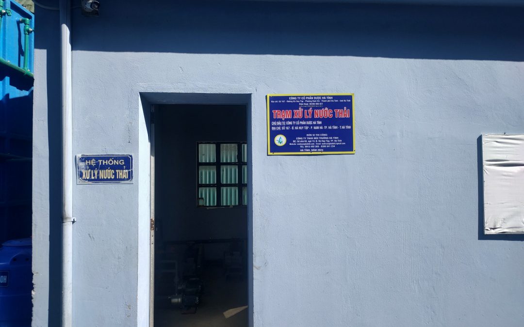 Hệ thống xử lý nước thải Nhà máy Dược phẩm thành phố Hà Tĩnh