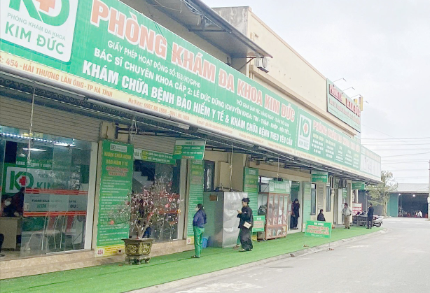 Hệ thống xử lý nước thải y tế Phòng khám đa khoa Kim Đức, phường Thạch Quý, thành phố Hà Tĩnh