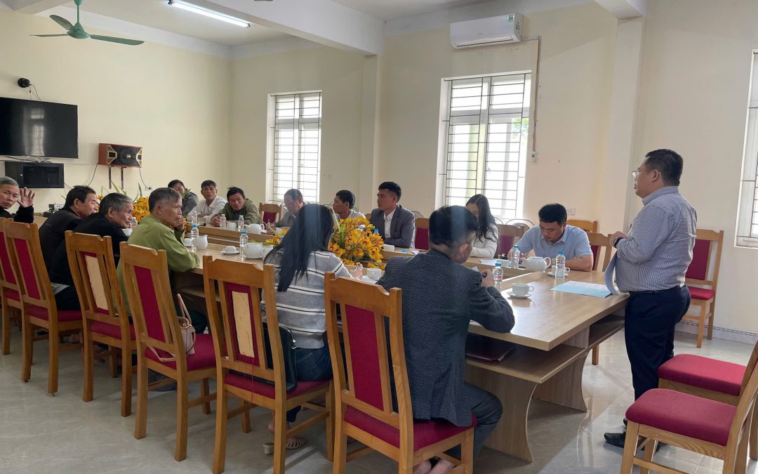Xã Cổ Đạm- Tham vấn cộng đồng để đảm bảo phát triển bền vững cho dự án mỏ đá.